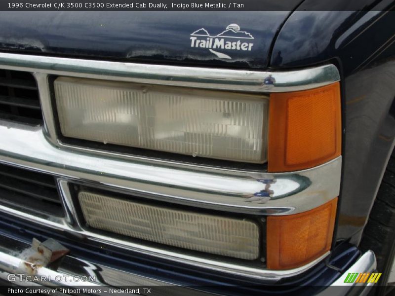 Indigo Blue Metallic / Tan 1996 Chevrolet C/K 3500 C3500 Extended Cab Dually
