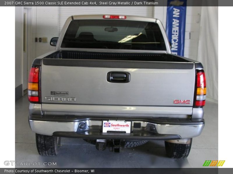 Steel Gray Metallic / Dark Titanium 2007 GMC Sierra 1500 Classic SLE Extended Cab 4x4