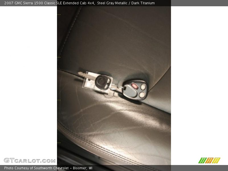 Steel Gray Metallic / Dark Titanium 2007 GMC Sierra 1500 Classic SLE Extended Cab 4x4