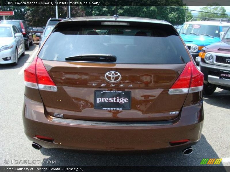 Sunset Bronze Mica / Ivory 2009 Toyota Venza V6 AWD