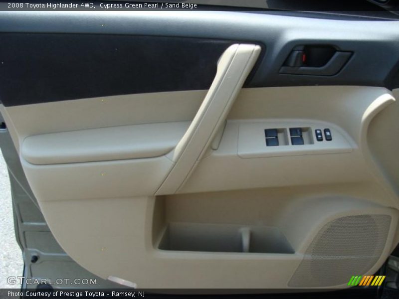 Cypress Green Pearl / Sand Beige 2008 Toyota Highlander 4WD