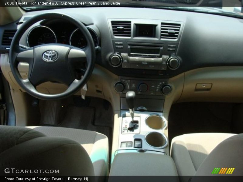 Cypress Green Pearl / Sand Beige 2008 Toyota Highlander 4WD