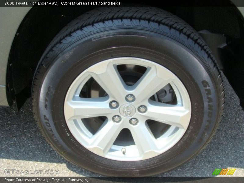 Cypress Green Pearl / Sand Beige 2008 Toyota Highlander 4WD