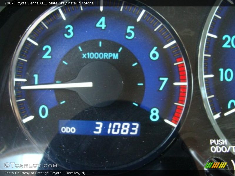 Slate Gray Metallic / Stone 2007 Toyota Sienna XLE