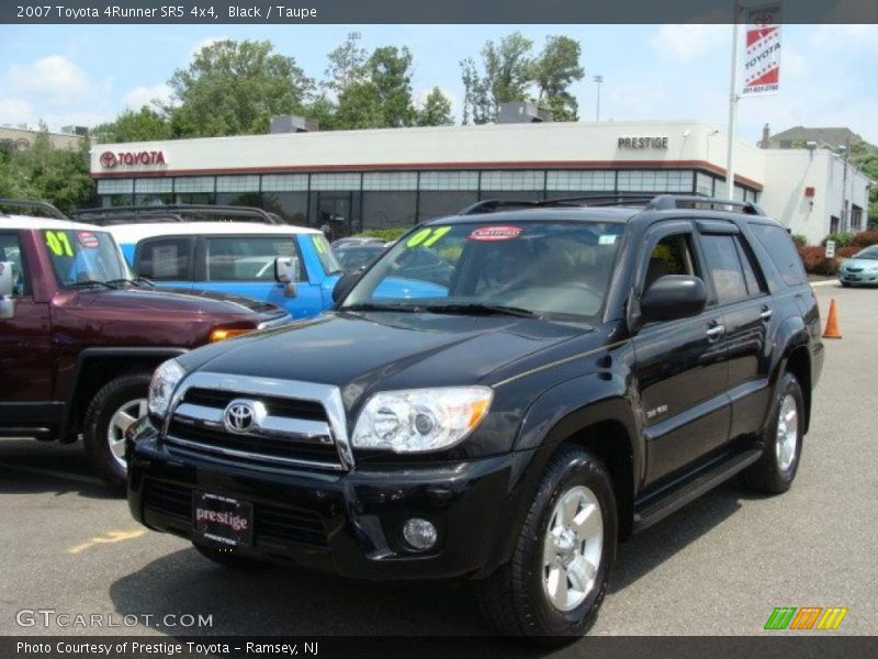 Black / Taupe 2007 Toyota 4Runner SR5 4x4