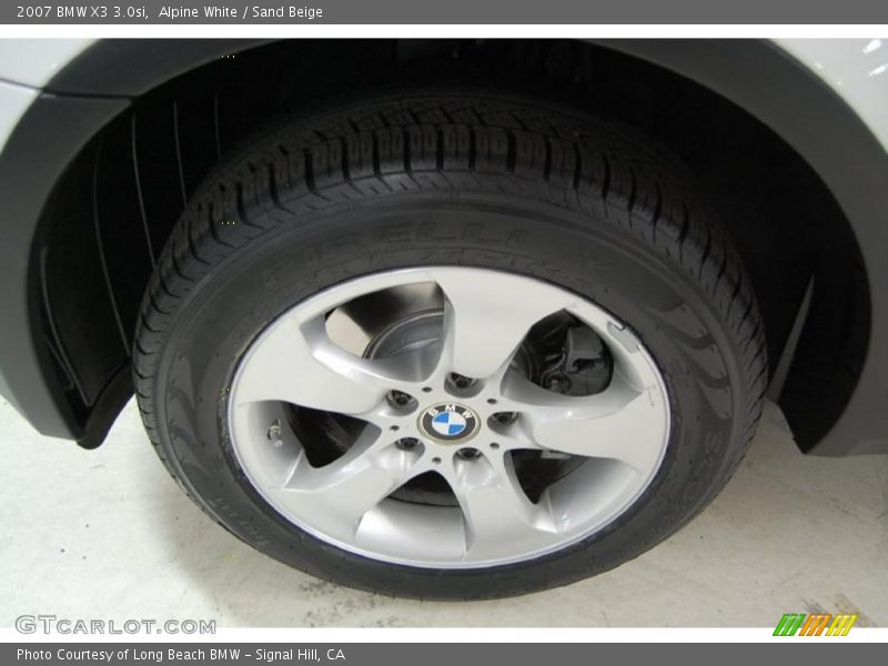 Alpine White / Sand Beige 2007 BMW X3 3.0si