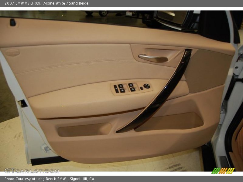 Alpine White / Sand Beige 2007 BMW X3 3.0si