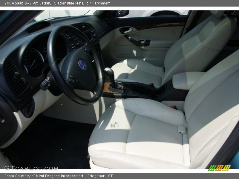 Glacier Blue Metallic / Parchment 2004 Saab 9-3 Arc Sedan