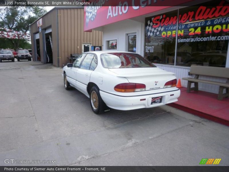 Bright White / Graphite 1995 Pontiac Bonneville SE