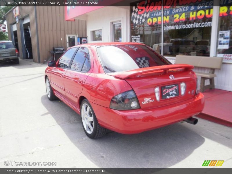 Code Red / Charcoal 2006 Nissan Sentra SE-R Spec V