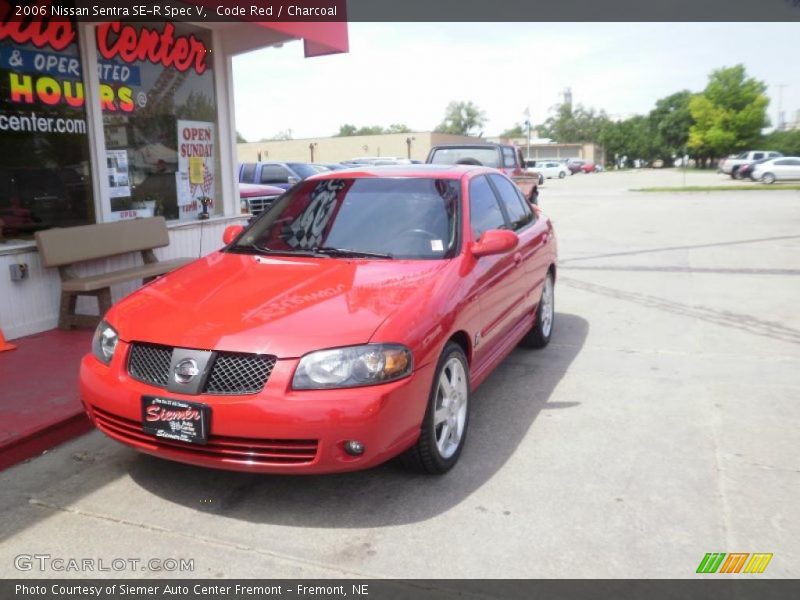 Code Red / Charcoal 2006 Nissan Sentra SE-R Spec V