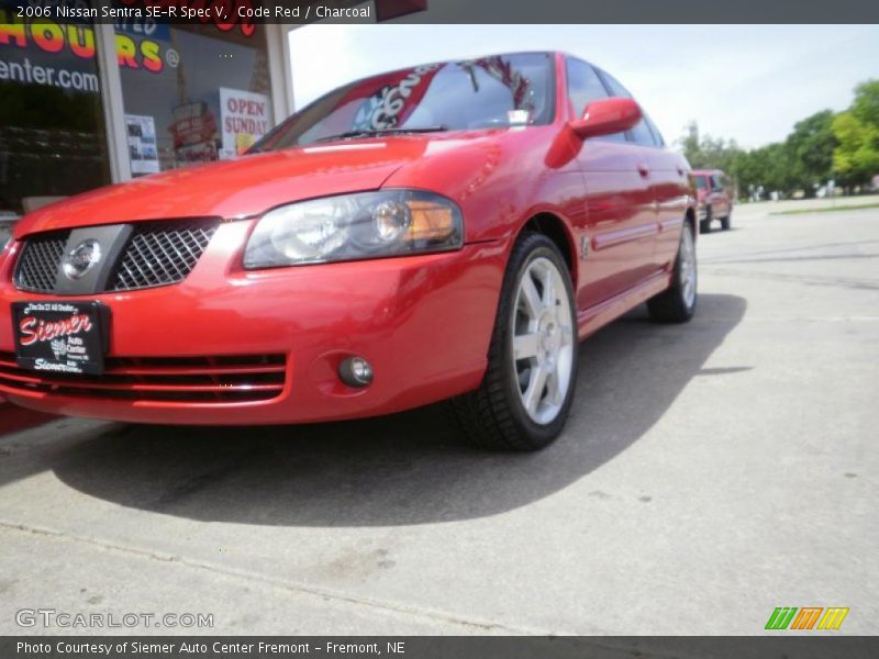 Code Red / Charcoal 2006 Nissan Sentra SE-R Spec V