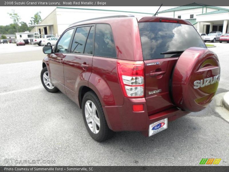 Moab Red Metallic / Beige 2008 Suzuki Grand Vitara Luxury