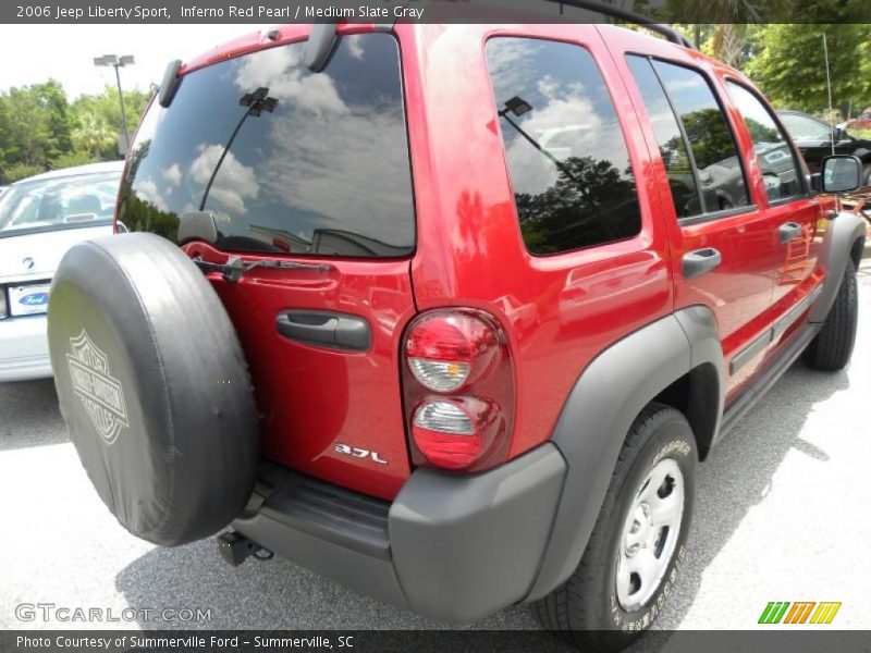 Inferno Red Pearl / Medium Slate Gray 2006 Jeep Liberty Sport