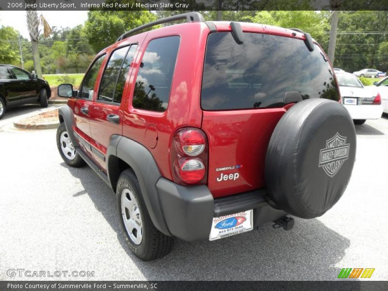 Inferno Red Pearl / Medium Slate Gray 2006 Jeep Liberty Sport