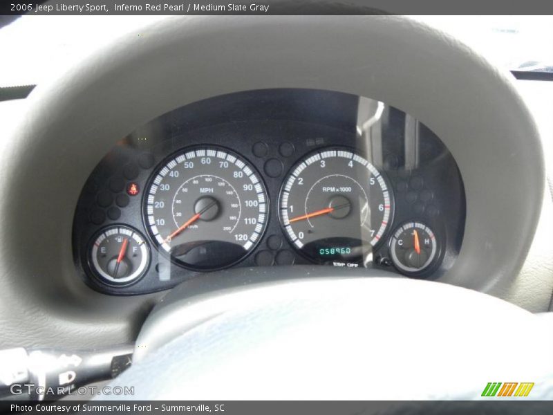 Inferno Red Pearl / Medium Slate Gray 2006 Jeep Liberty Sport