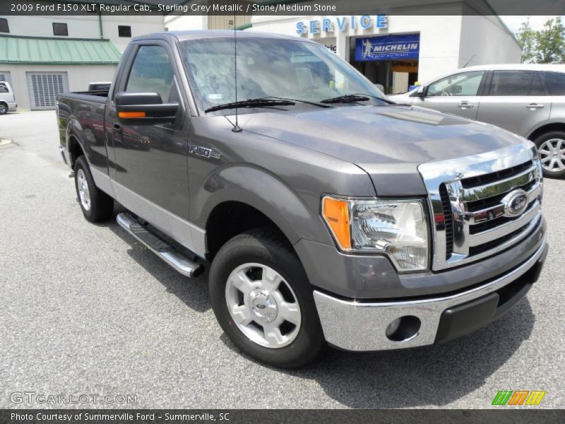 Sterling Grey Metallic / Stone/Medium Stone 2009 Ford F150 XLT Regular Cab