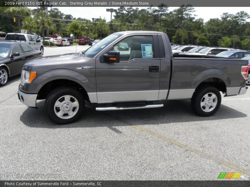 Sterling Grey Metallic / Stone/Medium Stone 2009 Ford F150 XLT Regular Cab