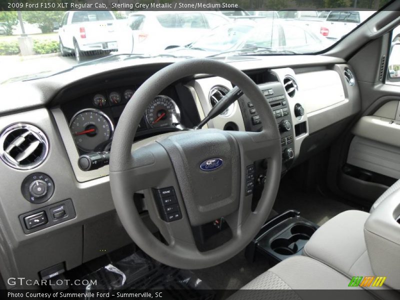 Sterling Grey Metallic / Stone/Medium Stone 2009 Ford F150 XLT Regular Cab