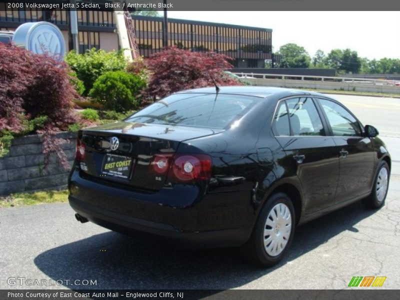 Black / Anthracite Black 2008 Volkswagen Jetta S Sedan