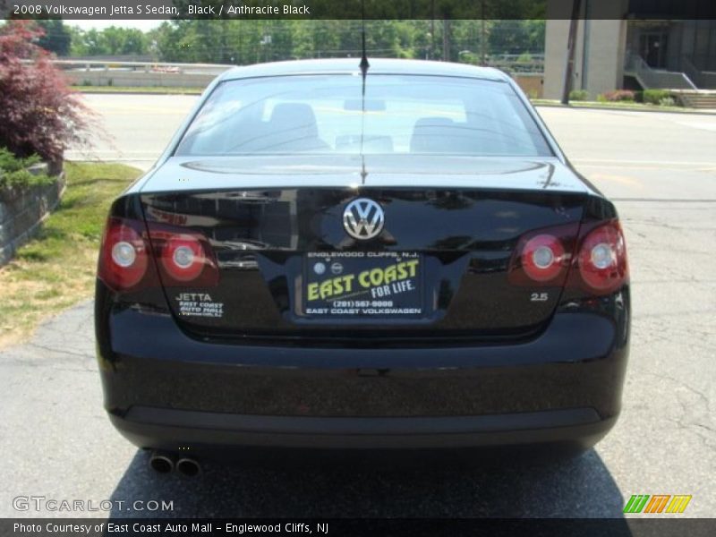 Black / Anthracite Black 2008 Volkswagen Jetta S Sedan