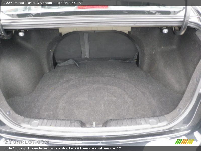 Black Pearl / Gray 2009 Hyundai Elantra GLS Sedan