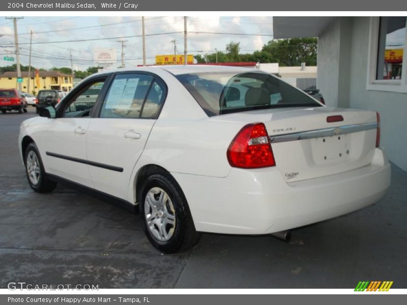 White / Gray 2004 Chevrolet Malibu Sedan