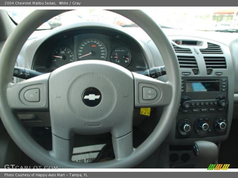 White / Gray 2004 Chevrolet Malibu Sedan