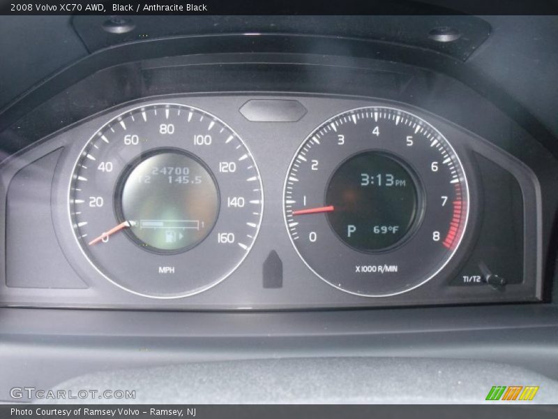 Black / Anthracite Black 2008 Volvo XC70 AWD
