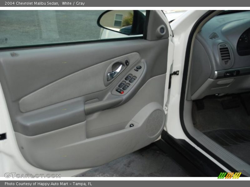 White / Gray 2004 Chevrolet Malibu Sedan