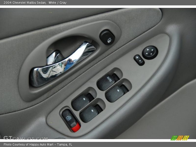 White / Gray 2004 Chevrolet Malibu Sedan