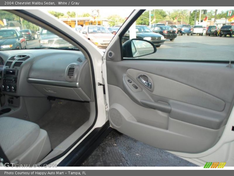 White / Gray 2004 Chevrolet Malibu Sedan