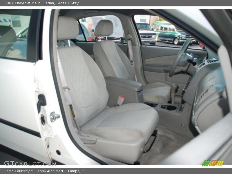White / Gray 2004 Chevrolet Malibu Sedan
