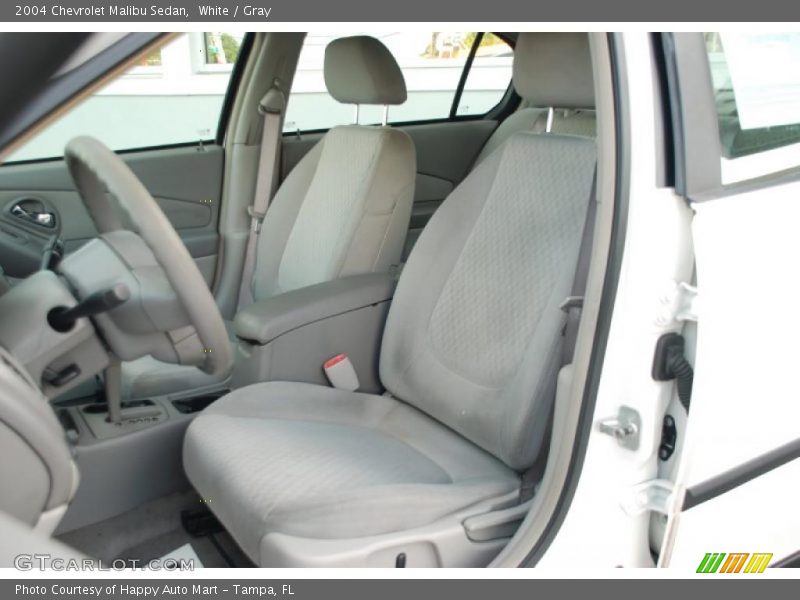White / Gray 2004 Chevrolet Malibu Sedan