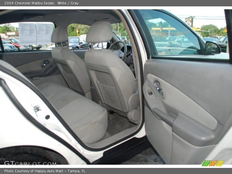 White / Gray 2004 Chevrolet Malibu Sedan