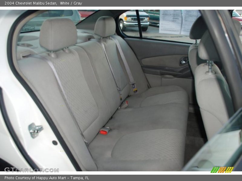 White / Gray 2004 Chevrolet Malibu Sedan