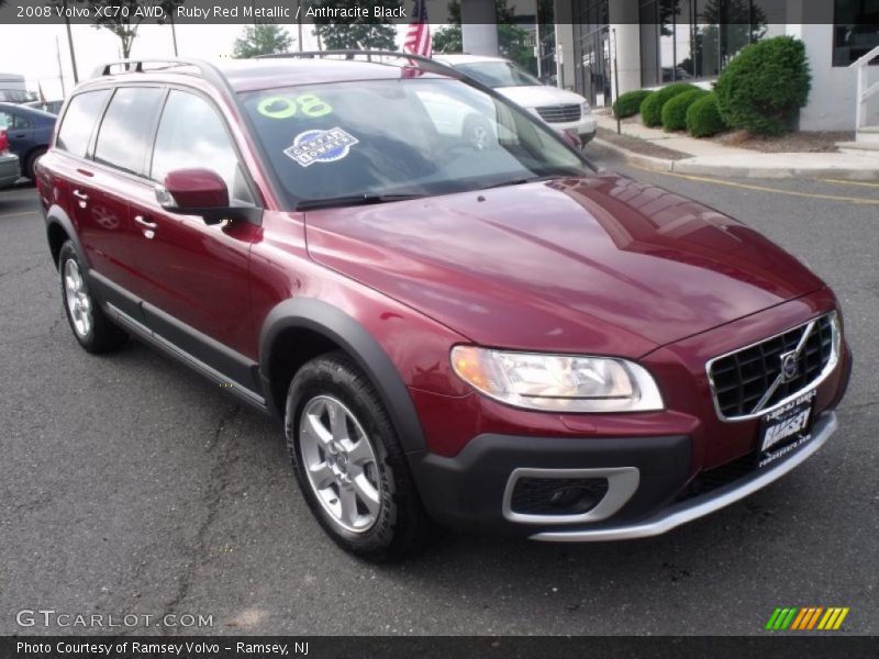 Ruby Red Metallic / Anthracite Black 2008 Volvo XC70 AWD