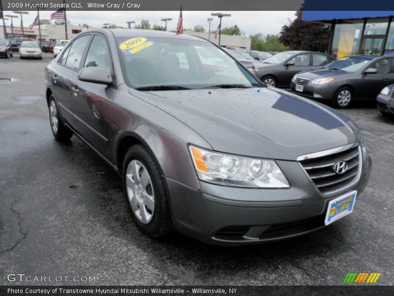 Willow Gray / Gray 2009 Hyundai Sonata GLS