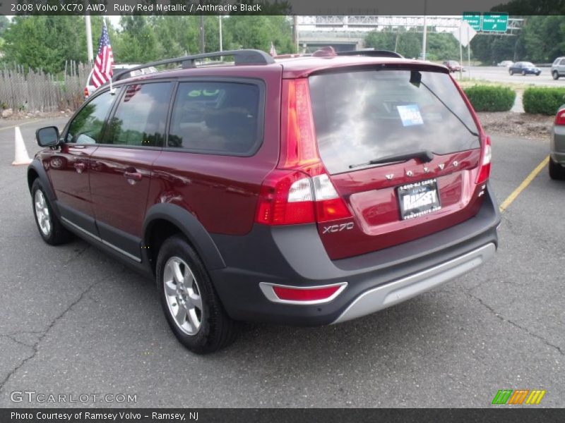 Ruby Red Metallic / Anthracite Black 2008 Volvo XC70 AWD