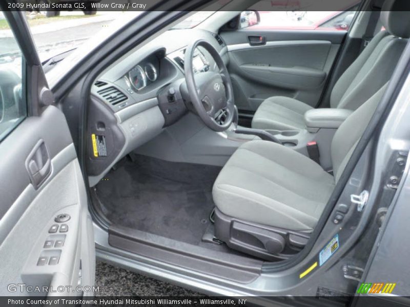 Willow Gray / Gray 2009 Hyundai Sonata GLS