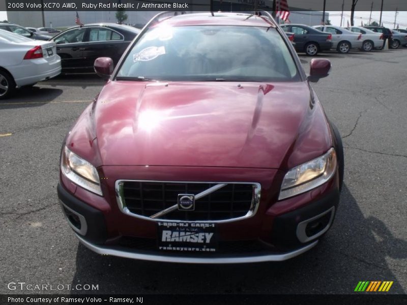 Ruby Red Metallic / Anthracite Black 2008 Volvo XC70 AWD