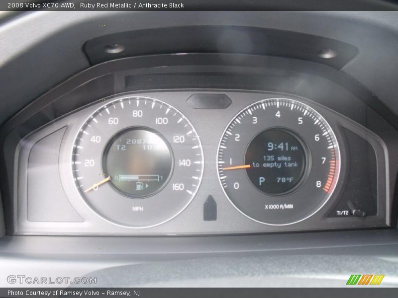 Ruby Red Metallic / Anthracite Black 2008 Volvo XC70 AWD