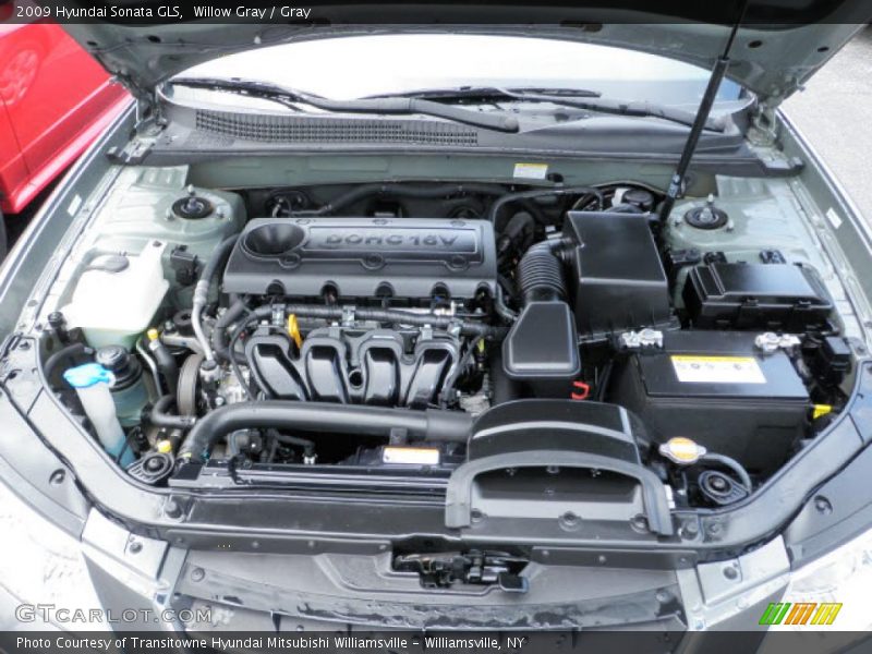 Willow Gray / Gray 2009 Hyundai Sonata GLS