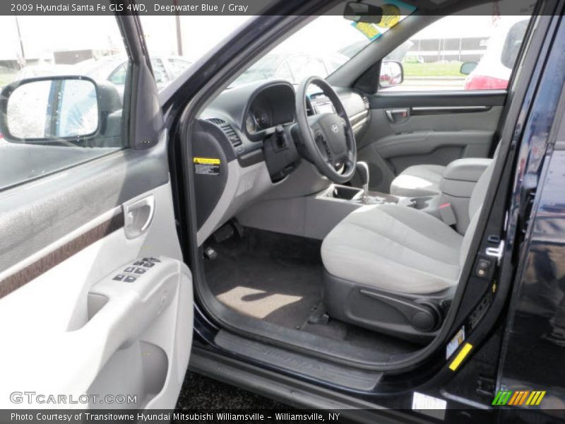 Deepwater Blue / Gray 2009 Hyundai Santa Fe GLS 4WD
