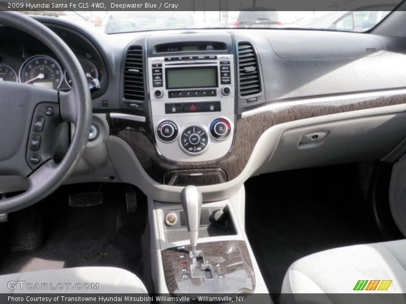 Deepwater Blue / Gray 2009 Hyundai Santa Fe GLS 4WD