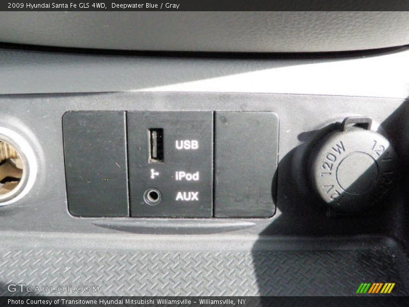 Deepwater Blue / Gray 2009 Hyundai Santa Fe GLS 4WD