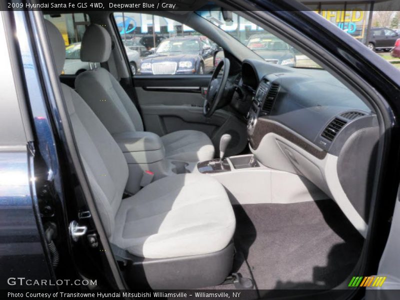 Deepwater Blue / Gray 2009 Hyundai Santa Fe GLS 4WD