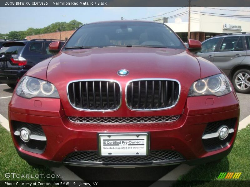 Vermilion Red Metallic / Black 2008 BMW X6 xDrive35i