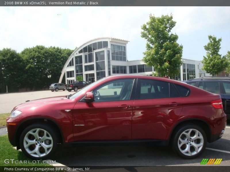 Vermilion Red Metallic / Black 2008 BMW X6 xDrive35i