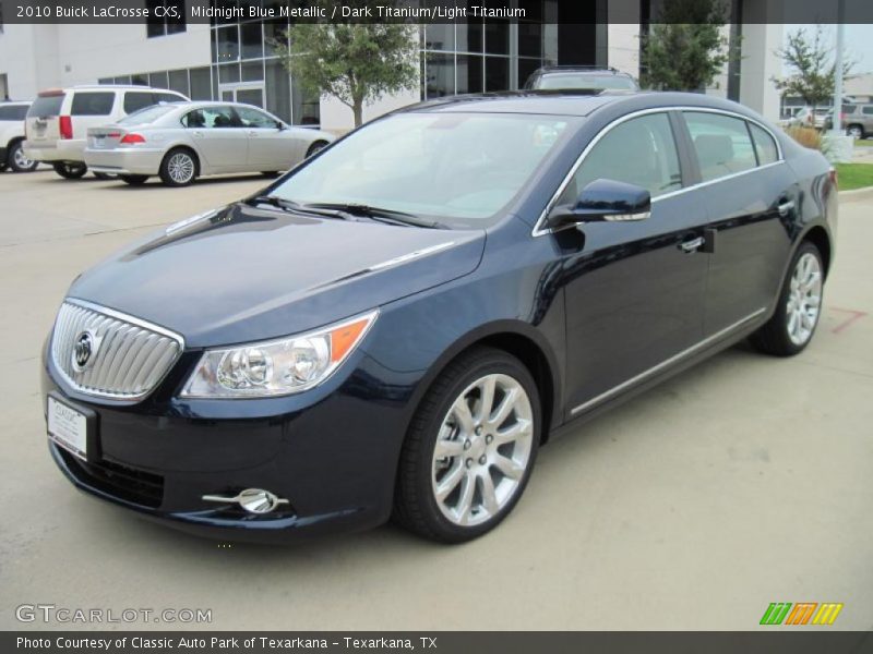 Midnight Blue Metallic / Dark Titanium/Light Titanium 2010 Buick LaCrosse CXS